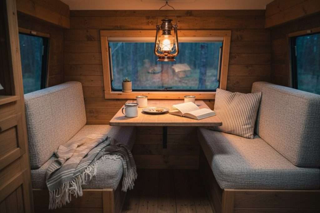 Montage lit dinette camping car Fiat Ducato : guide complet