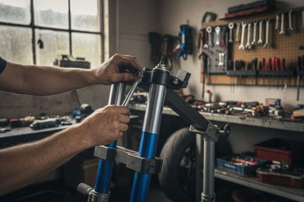Fourche inversée moto : fonctionnement et avantages